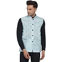 Veera Paridhaan Men39s Jacquard Printed Nehru Jacket