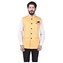 Veera Paridhaan Men39s Jute Beige Solid Pattern
