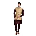 Veera Paridhaan Men39s Poly Cotton Jute Nehru