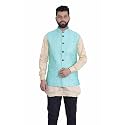 Veera Paridhaan Men39s Poly Cotton Jute Nehru