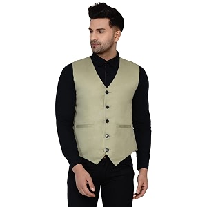 veera paridhaan men39s solid waistcoat