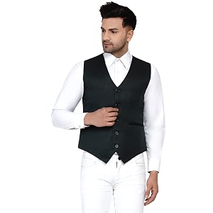 veera paridhaan men39s solid waistcoat