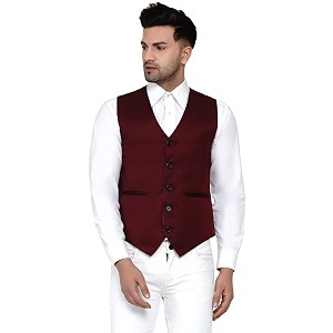 veera paridhaan men39s solid waistcoat