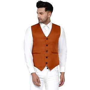 veera paridhaan men39s solid waistcoat