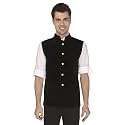 Veera Paridhaan Men39s Velvet Solid Nehru Jacket