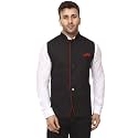 Veera Paridhaan Plain Chinese Collar Sleeveless Cotton