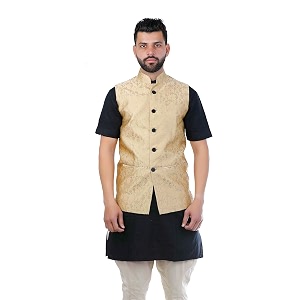 veera paridhaan printed nehru jacket
