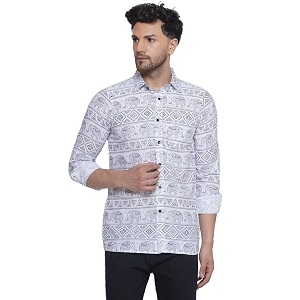 Veera Paridhaan Sanganeri Printed Shirt for Men