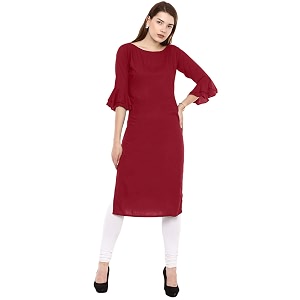 Veera Paridhaan Womens Rayon Straight Kurti