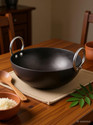 VeerEnterprises Ms (IRON) Kadhai 34 cm diameter 3.75 L capacity (Iron)