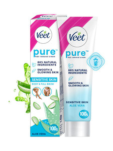 veet wax for body bikini women hair removal with aloe vera for sensitive skin care cream