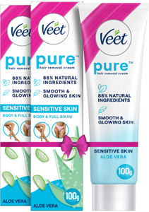 veet wax for body bikini women hair removal with aloe vera for sensitive skin care cream