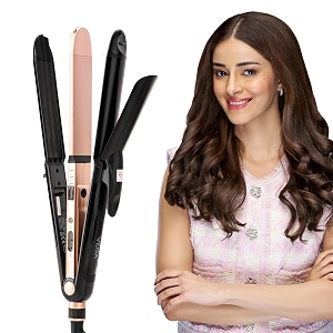vega keratin 3 in 1 styler-curler amp crimper vhscc-03 hair straightener