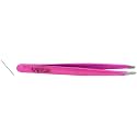 Vega All That Glitter Tweezer Slant Tip, Pink, 19 g & Vega Black Head Remover, Rounded - 1 Pc