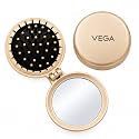 Vega Compact Folding Hair Brush, Mini Travel Pocket Tool for Women, Pop-Up Design for Wet &amp; Dry Use, Small Flip Styling Accessory for On-the-Go Grooming (India's No.1 Hair Brush Brand, R2-FM)