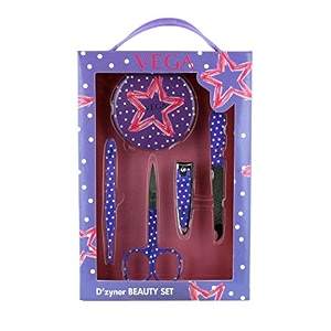 vega d39zyner beauty set - pack of 5 tools 73 g pink