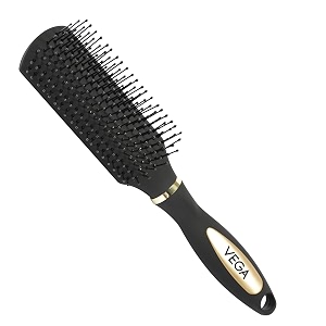 vega flat hair brush for women amp men  detangling hair brush for straightening smoothening blow dry styling amp scalp massage  hair brush for all hair types  professional brush r9-fb
