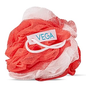 vega fluffy bath sponge  body loofah for women amp men  soft mesh shower puff for gentle exfoliation amp deep cleansing  body scrubber for women amp men  cleanses smoothens amp refreshes skin  ba-34