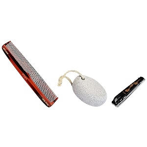 vega graduated dressing comb brown amp vega large nail clipper black lnc-03 amp vega oval shaped pumice stone white
