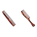 Vega Graduated Dressing Comb, Brown &amp; Vega Tortoise Shell Grooming Comb, Brown