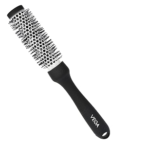 vega hot curl brush for hair styling blow dry tool for curls volume amp waves anti frizz smoothing professional salon amp home grooming accessory small size india39s no1 hair brush brand h2-prs