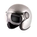 Vega Jet W/Visor Black Helmet-M
