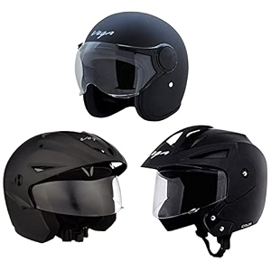 vega jet wvisor dull black helmet-lampvega crux open face black helmet-lampvega cruiser cr-wp-dk-m open face helmet with peak dull black m