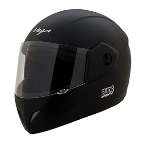 vega junior buds isi certified lightweight full face helmet for kidsyouthwomen with clear visordull black sizexs