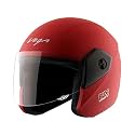 Vega Junior Buds ISI Certified Lightweight Open Face Helmet for Kids/Youth/Women /with Clear Visor(Dull Red, Size:XS)