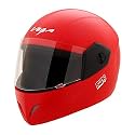 Vega Junior Buds ISI Certified Lightweight Full Face Helmet for Kids/Youth/Women /with Clear Visor(Dull Red, Size:XS)