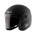 Vega Junior Buds ISI Certified Lightweight Open Face Helmet for Kids/Youth/Women /with Clear Visor(Dull Black, Size:XS)