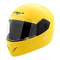 Vega Junior Buds ISI Certified Lightweight Full Face Helmet for Kids/Youth/Women /with Clear Visor(Yellow, Size:XS)
