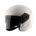 Vega Junior Buds ISI Certified Lightweight Open Face Helmet for Kids/Youth/Women /with Clear Visor(White, Size:XS)