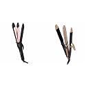 VEGA K-Glam Advanced 3 In 1 Hair Styler With Adjustable Temperature &amp; Heat Protection Covers- Straightener, Curler &amp; Crimper (VHSCC-04), Rose Gold
