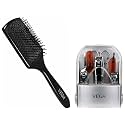 VEGA Manicure Set (Pack of 8) &amp; VEGA Premium Collection Mini Paddle Hair Brush for Men &amp; Women, (8586 M)