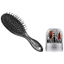 VEGA Manicure Set (Pack Of 8) - Silver &amp; Vega Cushioned and Steel Pin with Black Colored Body and Brush Head