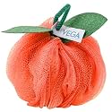 VEGA Orange Bath Sponge | Body Loofah for Women & Men | Soft Mesh Shower Puff for Gentle Exfoliation & Deep Cleansing | Body Scrubber for Women & Men | Cleanses, Smoothens & Refreshes Skin | (BA-3/10)