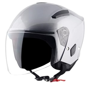 vega orion open face motorcycle helmet with lightweight shell shock absorbing liner comfortable interior ventilated fit durable build and trendy anthracite finish anthracite-l