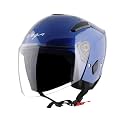Vega Orion Open Face Motorcycle Helmet with Lightweight Shell, Shock Absorbing Liner, Comfortable Interior, Ventilated Fit, Durable Build, and Trendy Anthracite Finish Anthracite-L