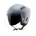 Vega Orion Open Face Motorcycle Helmet with Matte Shell, Shock Absorbing Liner, Comfortable Interior, Ventilated Fit, Durable Build, and Trendy Dull Anthracite Finish Dull Anthracite-L