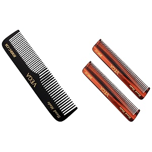 vega pocket comb brown pack of 2 amp vega pocket comb black 20 g
