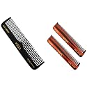 VEGA Pocket Comb, Brown (Pack of 2) &amp; Vega Pocket Comb, black, 20 g