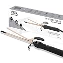 VEGA PROFESSIONAL Hair Curler Pro Cera Curls 2.0 9mm Ceramic Curling Wand for Tight Spiral Curls, Professional Hair Styler with Fast Heating, Adjustable Temperature, Cool Tip, Salon Finish (VPMCT-10)