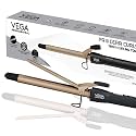 VEGA PROFESSIONAL Pro Cera Curls 19mm Hair Curler for Women, Ceramic Curling Iron with 80°C-230°C Temperature Control, Fast Heat-Up Hair Styler for Tight Curls &amp; Ringlets, Salon Use Home (VPMCT-02)