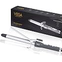 VEGA PROFESSIONAL Pro Curl Master Multi Tong Hair Curler for Women, Hair Styler with 4 Tourmaline Ceramic Barrels, LCD Display &amp; 60°C-220°C Temperature Control, Tight &amp; Loose Curls, Salon Use VPPCT-09