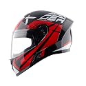 Vega Ranger DX Revenge Full Face Riding Helmet with Matte Shell, Comfortable Liner, Shock Absorbing Interior, Ventilated Fit, Lightweight Build, and Modern Dull Black Red Styling Dull Black Red-L