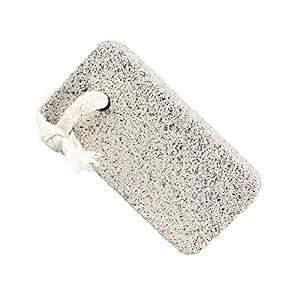 vega rectangle pumice stone for feet  foot scrubber for dead skin callus amp cracked heels removal  pedicure stone for men amp women  smooth amp soft feet  reusable foot care tool  white pd-10