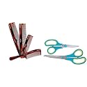 Vega Set of 4 Hand Made Comb &amp; Vega Scissor Set (Color May Vary) Set of 2