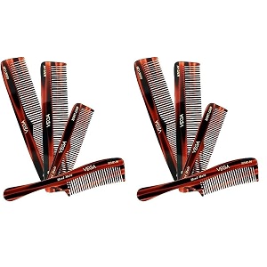 vega set of 4 hand made hair comb india39s no1 hair comb brand for men and women hmcs-04 pack of 2
