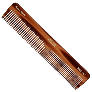 vega handcrafted graduated dressing comb for men amp women detangling daily grooming  cellulose acetate derived non-petroleum based material from plant india39s no1 hair comb brand hmc-04d